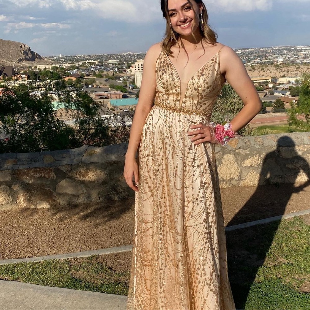 Rose gold gown